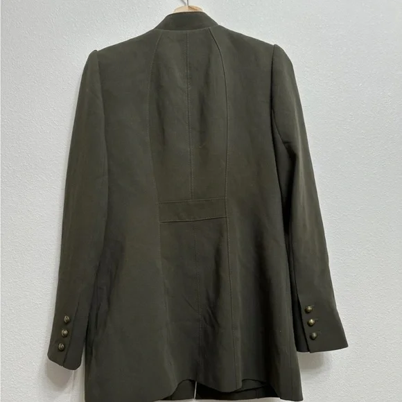 White House Black Market Olive Military Jacket - Picture 7 of 8